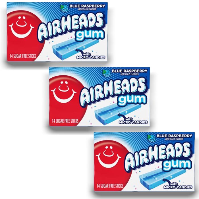 Airheads Blue Raspberry Gum Box