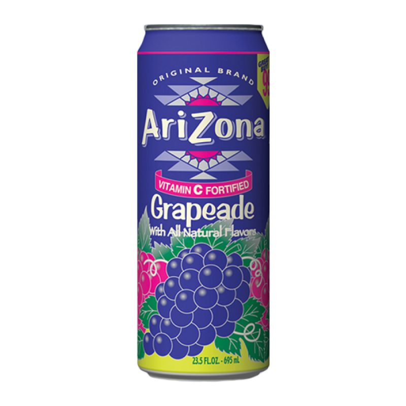 AriZona USA Grapeade 695ml Cans – 24 Pack